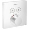 Hansgrohe iebūvējamā termostata ShowerSelect virsapmetuma daļa, ar 2 izejām, matēta balta