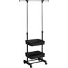 Drēbju pakaramais FERGUS 47-77x29x92-165cm, melns