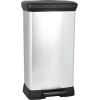 Curver Pedāļspainis metalizēts Deco Bin 50L sudraba