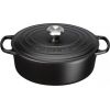 Le Creuset Чугунная кастрюля овальная 31 см / 6,3 л матовая черная