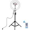 Puluz LED Ring Lamp 26 cm With Desktop Tripod Mount Up To 1.1m, Phone Clamp, USB
