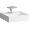 Laufen izlietne Kartell, 460x460 mm, bez maisītāja cauruma, bez pārplūdes, balta SaphirKeramik