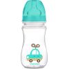 CANPOL BABIES Plata kakla barošanas pudelīte 240ml EasyStart colorful animals 35/206
