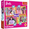 Mattel TREFL BARBIE Pužļu komplekts 4in1