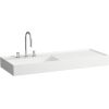 Laufen izlietne Kartell, 1200x460 mm, bļoda kreisā pusē, bez pārplūdes, matēta balta SaphirKeramik