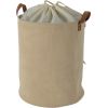 Laundry basket LIDO LEO D38xH48cm, beige