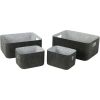 Basket LIDO FELT 33x25xH14cm, dark grey
