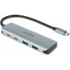 DICOTA D32061 4-in-1 Hub USB-C 4-in-1 Highspeed 10 Gbps Silver