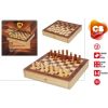 Настольная игра Шахматы и шашки (деревянные) 30x30x5,5 см 6+ CB45594