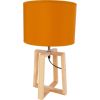 Table lamp WOODEN H44,5cm, ocher