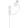 Samsung EP-DG930DWE USB 2in1 Cable Type-C & Micro USB Кабель данных и заряда 1.5m Белый (OEM)