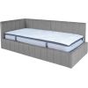 Gulta JASPER 90x200cm ar matraci HARMONY DUO, pelēka
