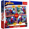 TREFL SPIDER-MAN Pužļu komplekts 4in1 Spiderman