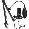 Mikrofon Fifine Zestaw mikrofonowy pop, filtr, statyw T669 USB