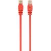 PATCH CABLE CAT5E UTP 0.25M/RED PP12-0.25M/R GEMBIRD