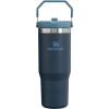 Stanley Termokrūze ar salmiņu The IceFlow Flip Straw Tumbler 0,89L tumši zila