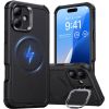 Cyber Tough (HaloLock) ESR case with stand for iPhone 16 (black)