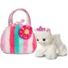 AURORA Fancy Pals Мягкая игрушка Кошка в сумке, 20 см