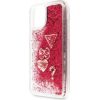 Guess Apple  iPhone 11 Pro Glitter Hearts Cover Rapsberry