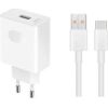 Honor -  HN-110600E00 Honor Original Travel Charger 66W + USB-C Data Cable White