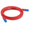 LANBERG PATCHCORD S/FTP CAT.6A 1M RED LSZH