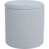 Ottoman HAKO D34,5xH36cm, light beige, with storage