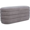 Bench HIRO 104x44xH44cm, light brown, with storage