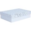 Box ELSA-5, with a lid kuld/hõbe, white