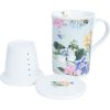 Mug MIA FLORA H10,5cm 300ml with a sieve in a gift box