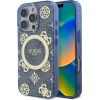 Guess IML Peony On 4G Background MagSafe Aizsargapvalks Priekš Apple iPhone 16 Pro Max