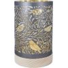 LED-light WINGS BIRDIE H15cm grey, with taimer