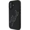 Karl Lagerfeld 3D Rubber Bicolor Signature Защитный Чехол для Apple iPhone 16