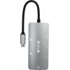 Aula UC-910 6in1 Hub adapteris USB-C uz Hdmi 4K 30Hz / 2x USB 2.0 / USB 3.0 / PD uzlāde / RJ45 Internet