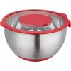 Стальная миска с крышкой, многофункциональная, красный, емкость 5 л, KINGHoff.