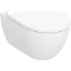 Geberit pods ar vāku SC Acanto, stiprināms pie sienas, 530x360 mm, Turboflush, balts