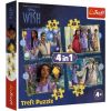 Puzlis TREFL Disney Wish (35,48,54,70 gb.) 4 in 1 4+ T34649