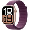 Apple Watch 10 GPS 46mm Rose Gold Alu + Plum Sport Loop