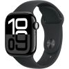 Apple Watch 10 LTE 42mm Jet Black Alu + Black Sport Band - S/M