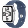 Apple Watch SE 2024 GPS 44mm Silver Aluminium Case with Denim Sport Band - M/L Viedpulkstenis