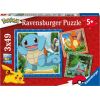 Ravensburger Puzzle: Pokemon - Charmander, Bulbasaur and Squirtle (3x49pcs) (5586)