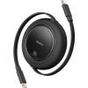 Kabelis USB C - USB C 100W 1,5 m ievelkams melns Free2Pull BASEUS