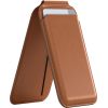 SATECHI Vegan-Leather Magnetic Wallet Stand (Brown)