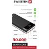 Swissten Black Core Premium Recovery Power Banka Uzlādes baterija / USB / USB-C / 30000 mAh