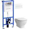 Laufen komplekts-pods ar SC vāku Lua Basic rimless, rāmis, taustiņš balts