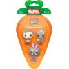 Funko 3-Pack Carrot Pocket Pop!: Guardians of the Galaxy (PDQ) Vinyl Figures