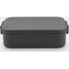 BRABANTIA Make & Take pusdienu kārba, vidēja, dark grey - 202520