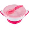 Bļoda ar piesūcekni un karoti Babyono 1063/03 pink