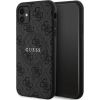 Guess GUHMN61G4GFRK iPhone 11 6.1" | Xr black|black hardcase 4G Collection Leather Metal Logo MagSafe
