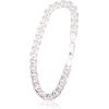 Sudraba ķēdīte Mona Liza 6 mm, dimantu apstrādājums #2400106-bracelet, Sudrabs 925°, garums: 19 cm, 9.1 gr.