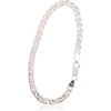 Sudraba ķēdīte Mona Liza 4,9 mm, dimantu apstrādājums #2400062-bracelet, Sudrabs 925°, garums: 20 cm, 6.4 gr.